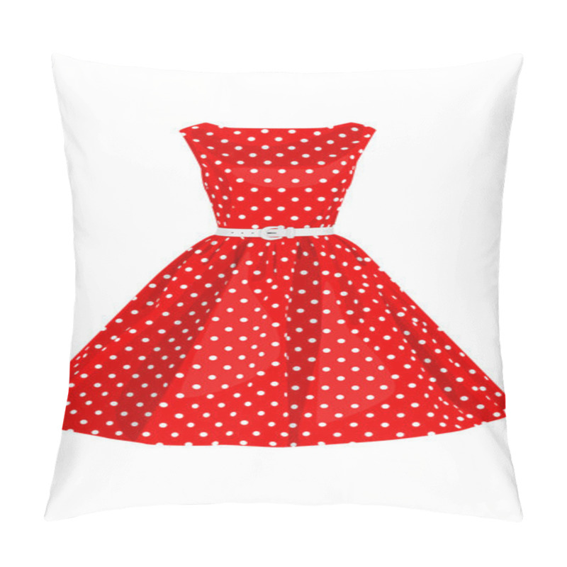 Personality  Red Polka-dot Dress Pillow Covers