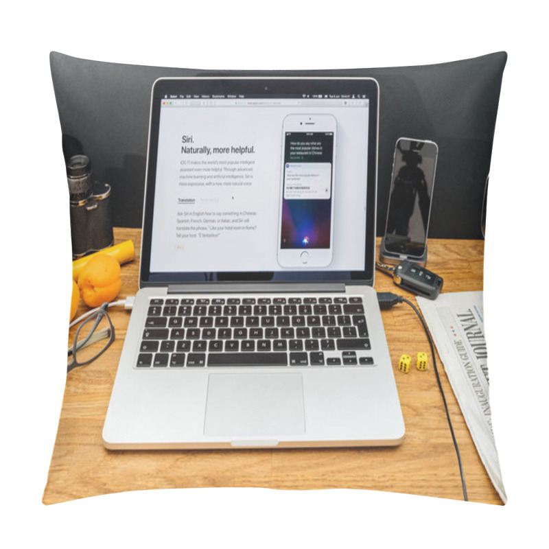 Personality  Apple Computers At WWDC Latest Announcements Of Siri New Transla Pillow Covers