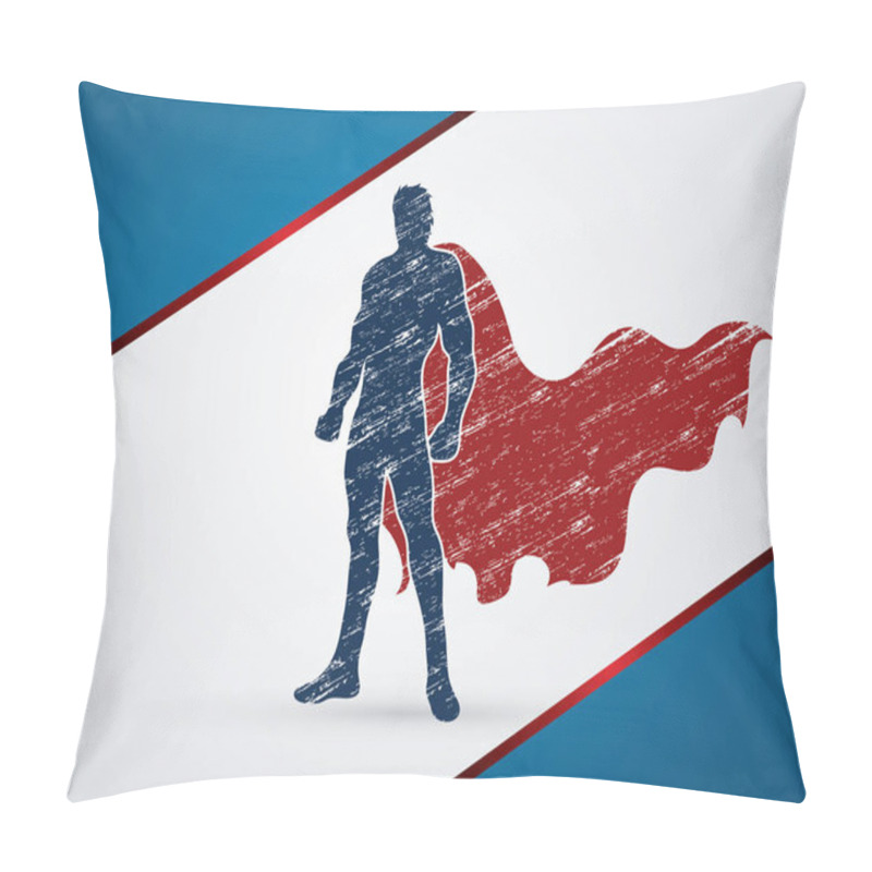 Personality  Super Hero Man Standing Pillow Covers