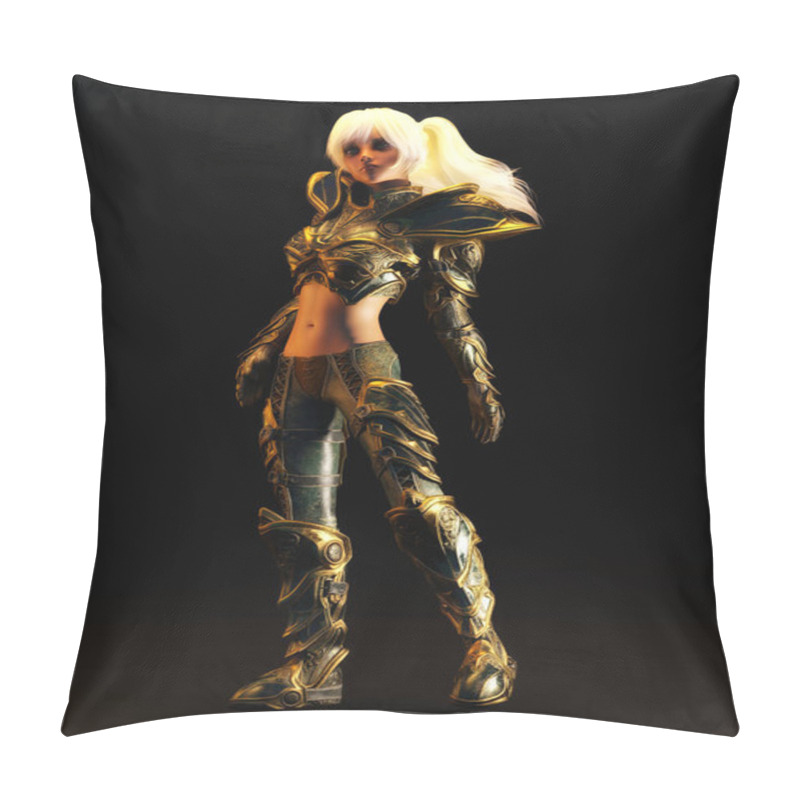 Personality  3D Illustration Of A Fantasy Woman Pillow Covers