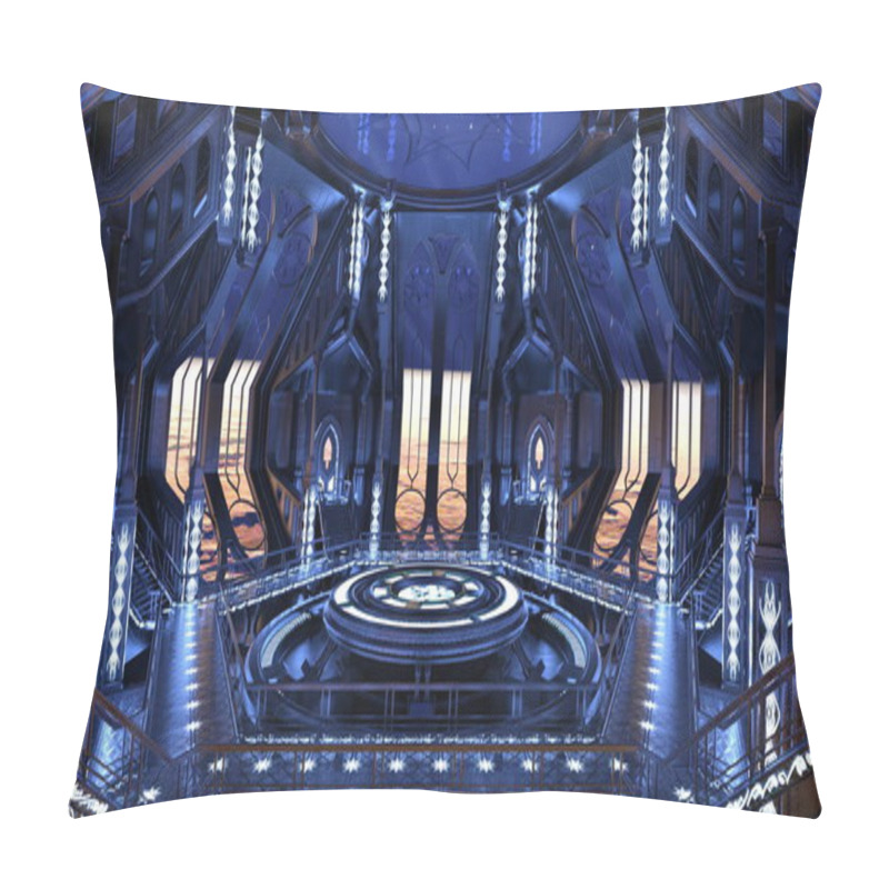 Personality  3D CG Rendering Of A Space Station Pillow Covers