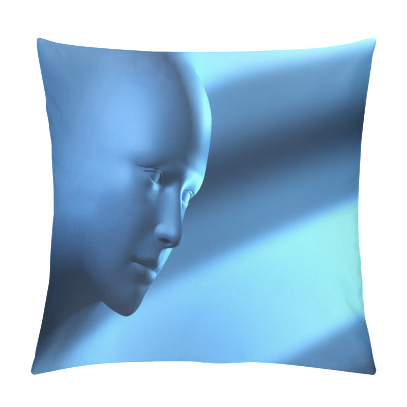 Personality  Blue Head Pillow Covers