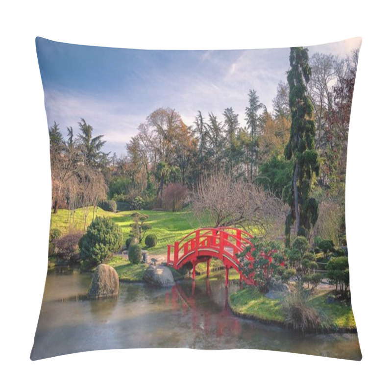 Personality  The Japanese Garden In Toulouse, France Pillow Covers