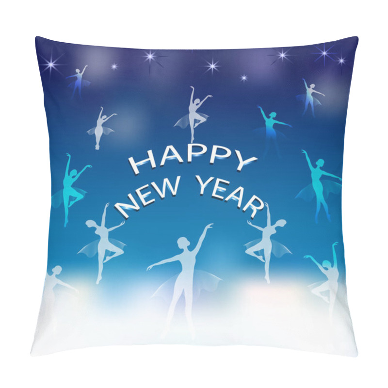 Personality  Happy New Year Lettering Greeting Card Pillow Covers