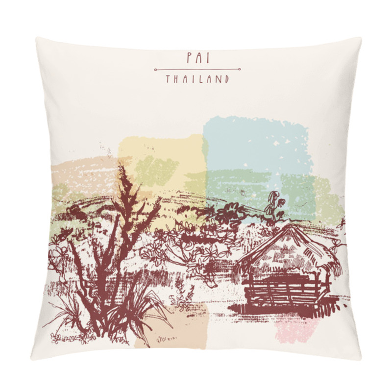 Personality  Pai Valley In Northern Thailand Pillow Covers