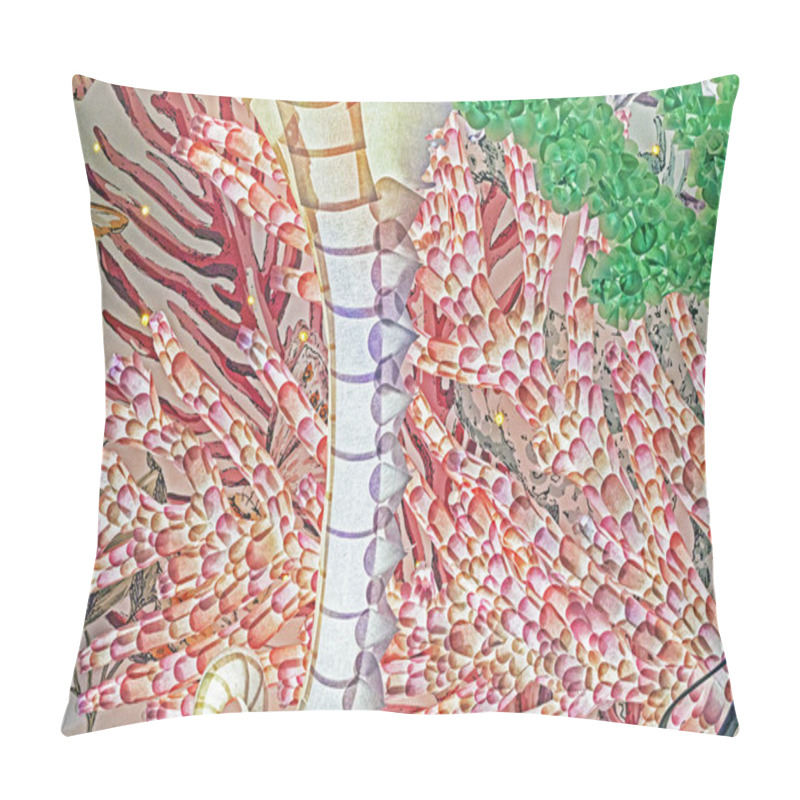 Personality  Abstract Decorative Textured Pink Sea Background Pillow Covers