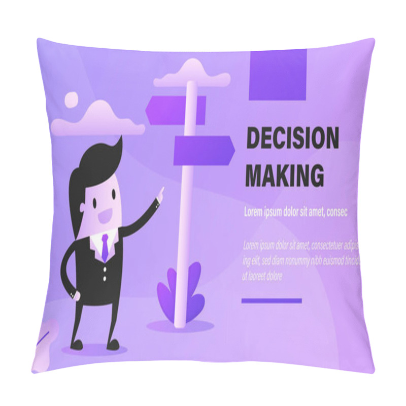 Personality  Decision Making. Pillow Covers