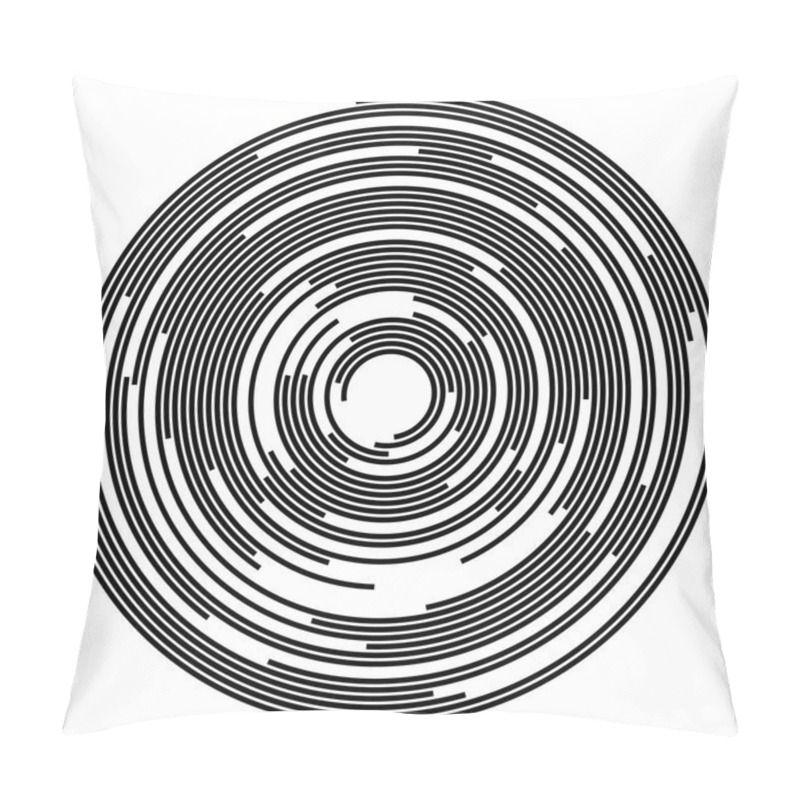 Personality  Abstract Concentric Circles Background Pillow Covers