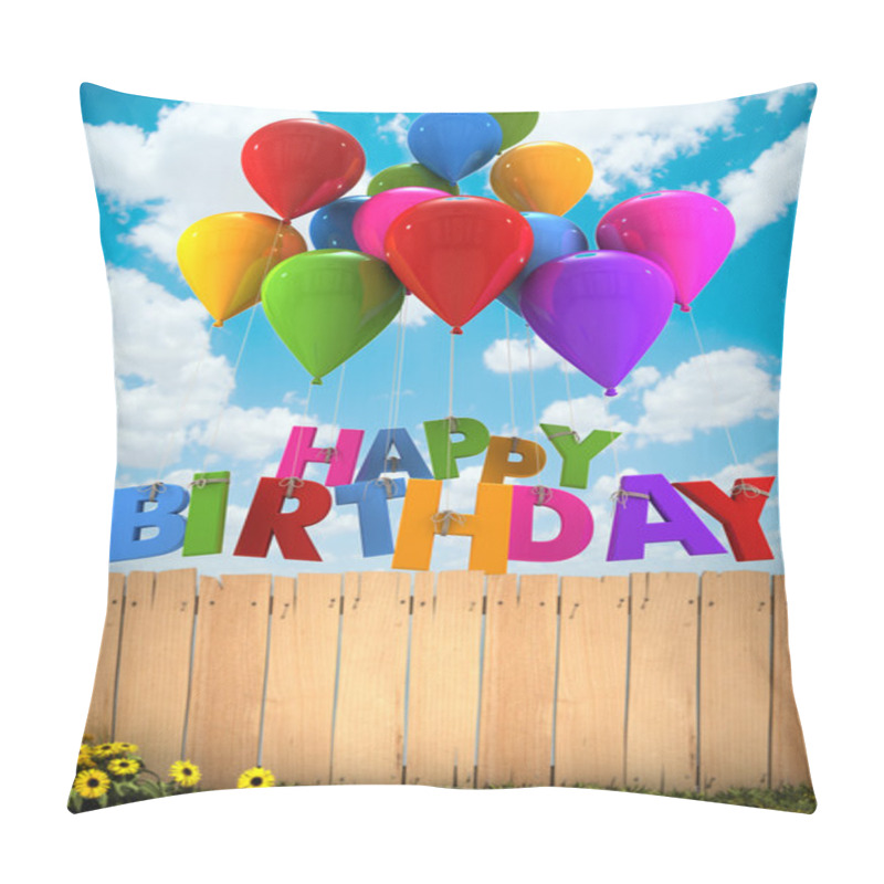 Personality  Happy Birthday, Garden Pillow Covers