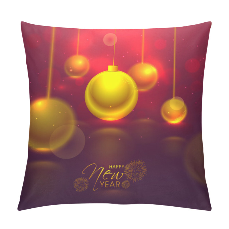 Personality  Elegant Greeting Card For New Year Celebration. Pillow Covers