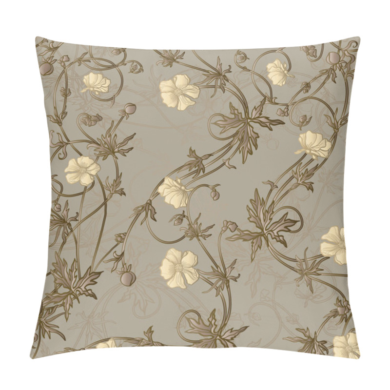 Personality  Poppy Flowers Pattern Pillow Covers