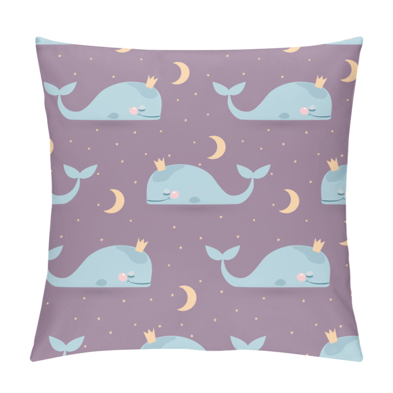 Personality  Pattern With Sleeping Whales Pillow Covers