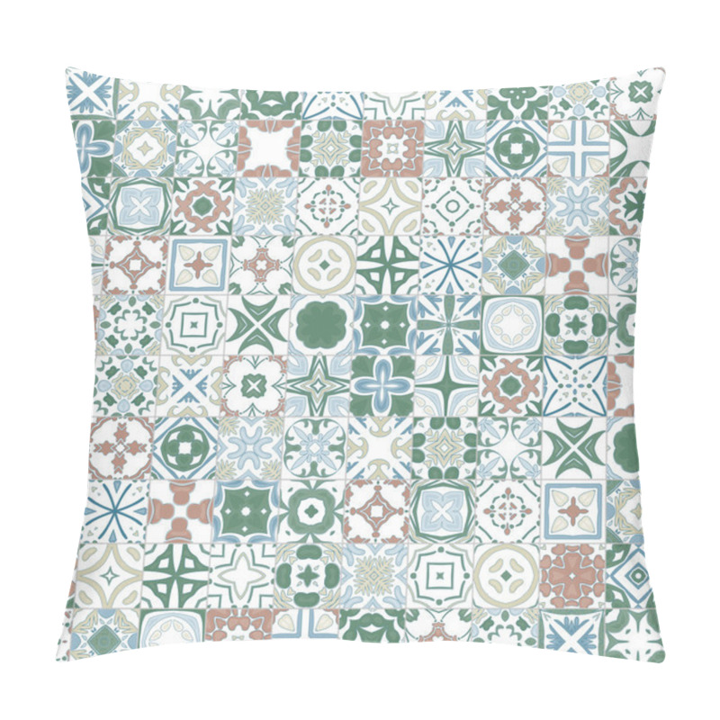 Personality  Portuguese Tiles Pillow Covers