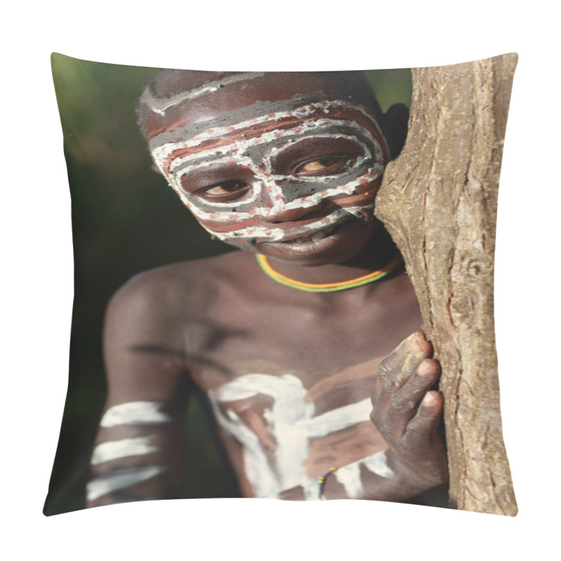 Personality  Unidentified Young Suri Boy At A Ceremony Pillow Covers