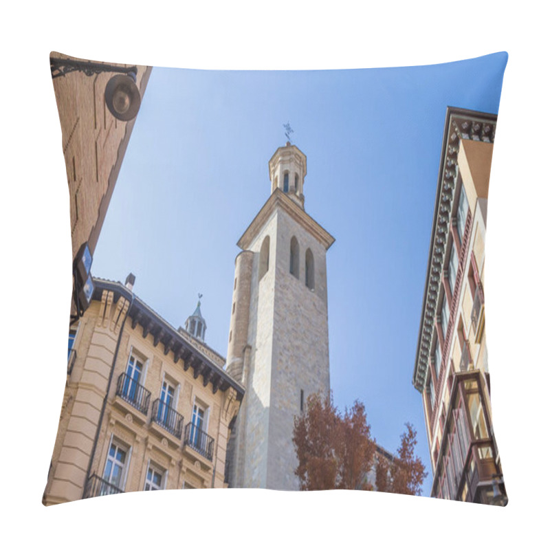 Personality  Tower Of The San Saturnino Church Of Pamplona, Spain Pillow Covers