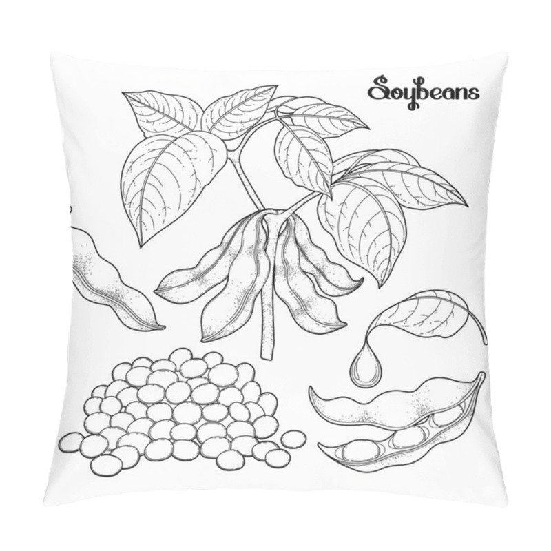 Personality  Graphic Soybean Collection Pillow Covers