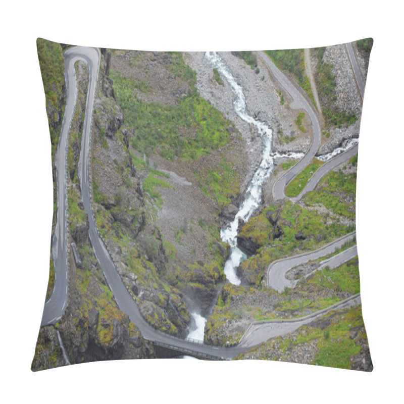 Personality  Trollstigen In Norway Pillow Covers