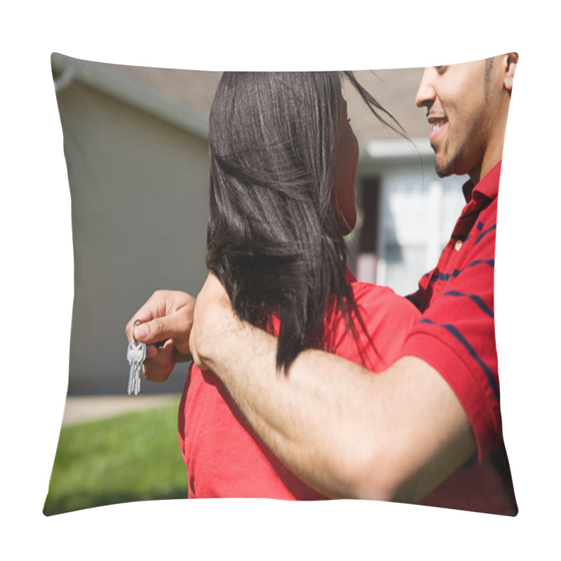 Personality  Home: Couple Happy To Have New Home Pillow Covers