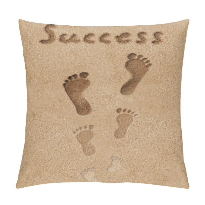 Personality  Steps To The Success Concept Illustration. Pillow Covers