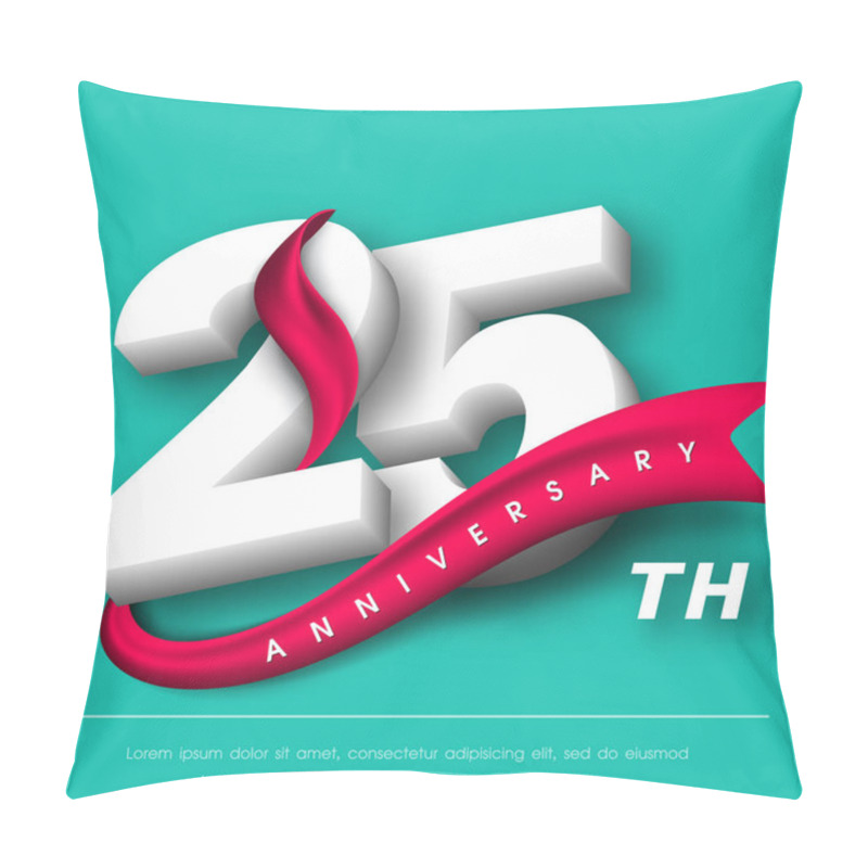 Personality  Anniversary Emblems Template Design Pillow Covers