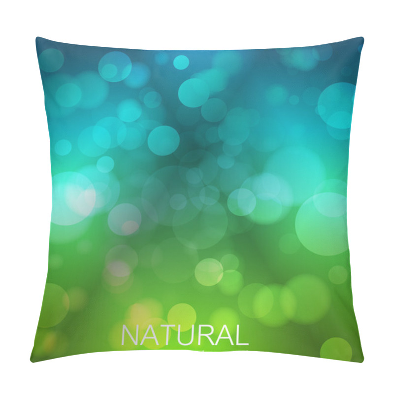 Personality  Abstract Vector Background With Nature Theme Pillow Covers