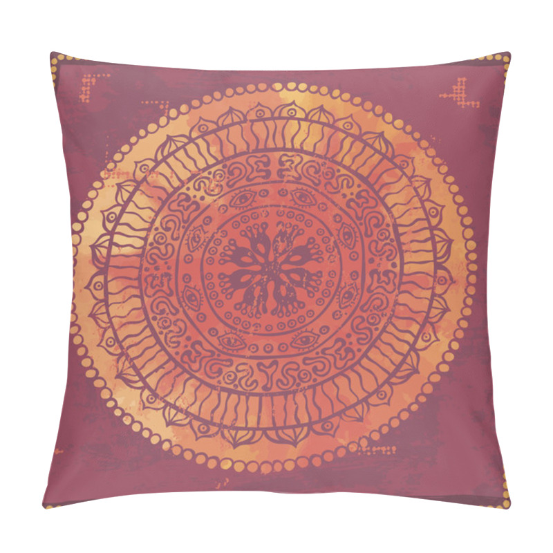 Personality  Hand Drawn Indian Mandala Pillow Covers