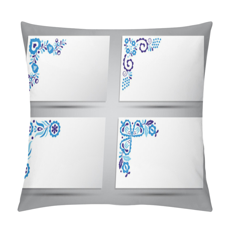 Personality  Card Of Traditional Folk Patterns Pillow Covers