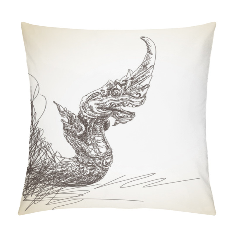 Personality  Dragon Statue Pillow Covers