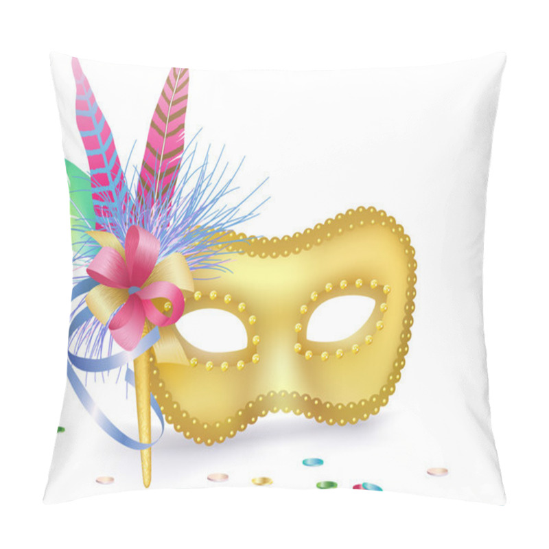 Personality  Carnival Venetian Mask Isolated Pillow Covers