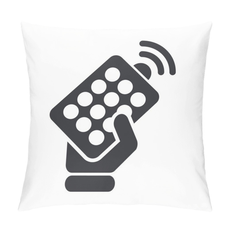 Personality  Vector Illustration Of Isolated Remote Icon Pillow Covers