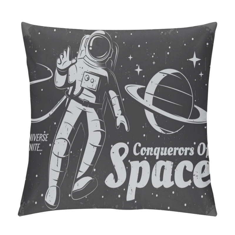 Personality  Vector Astronaut Illustration. Pillow Covers