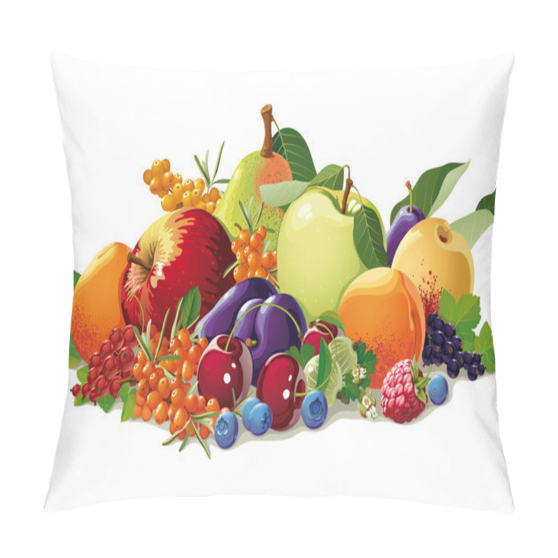 Personality  Still Life Of Fruit And Berries Pillow Covers