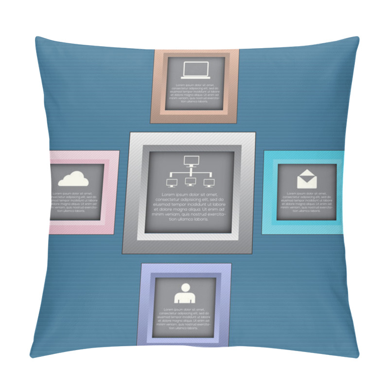 Personality  Collection Of Technology Banners. Communication Pillow Covers