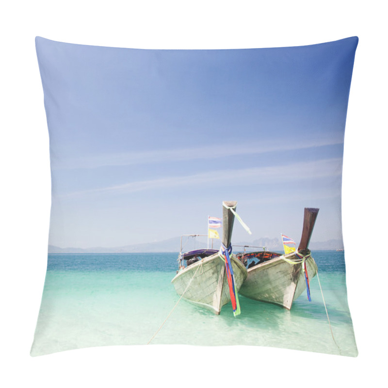 Personality  Adaman Sea And Wooden Boat Pillow Covers