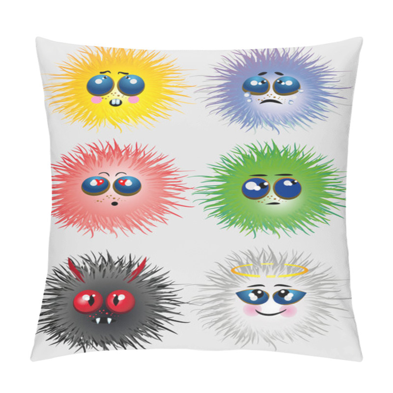 Personality  Smiling Monsters Pillow Covers