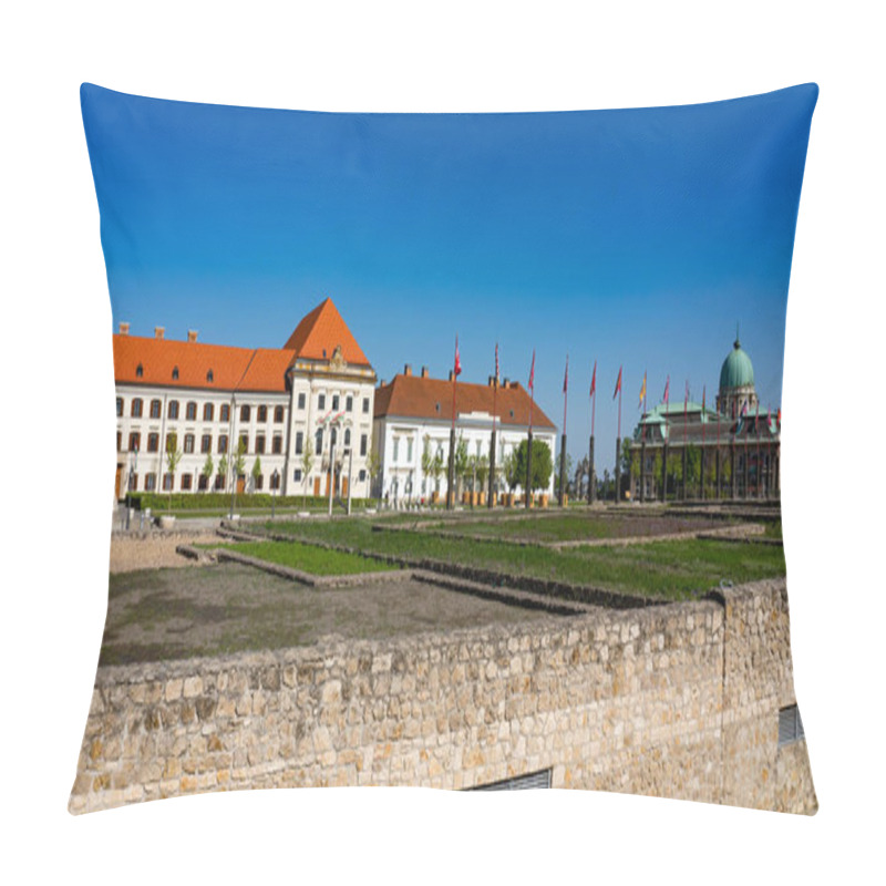 Personality  Former Karmelita Monastery Now Office Of Prime Minister And Alexander Preseidental Palace In Buda Castle. Pillow Covers