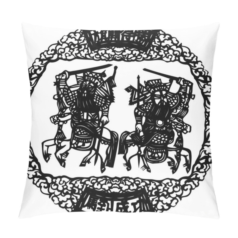 Personality  Traditional Chinese paper-cut and hand carved patterns pillow covers