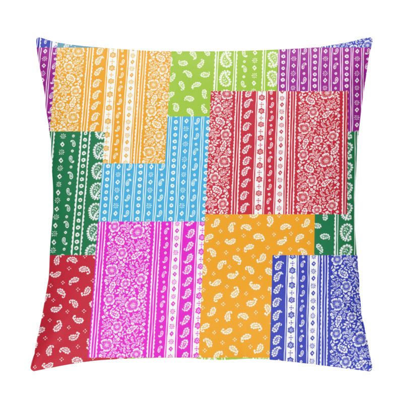 Personality  The Chintz Pattern Is Made Into A Seamless Patchwork, Pillow Covers