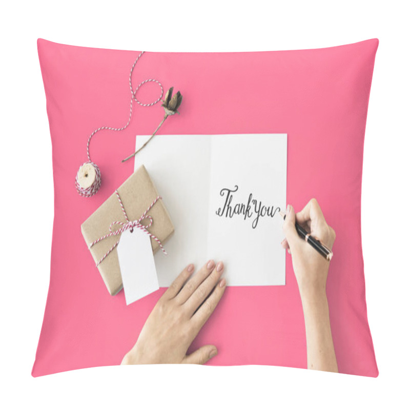 Personality  Thank You And Gift Concept Pillow Covers