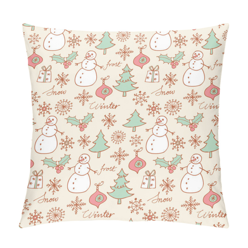 Personality  Christmas Seamless Background Pillow Covers