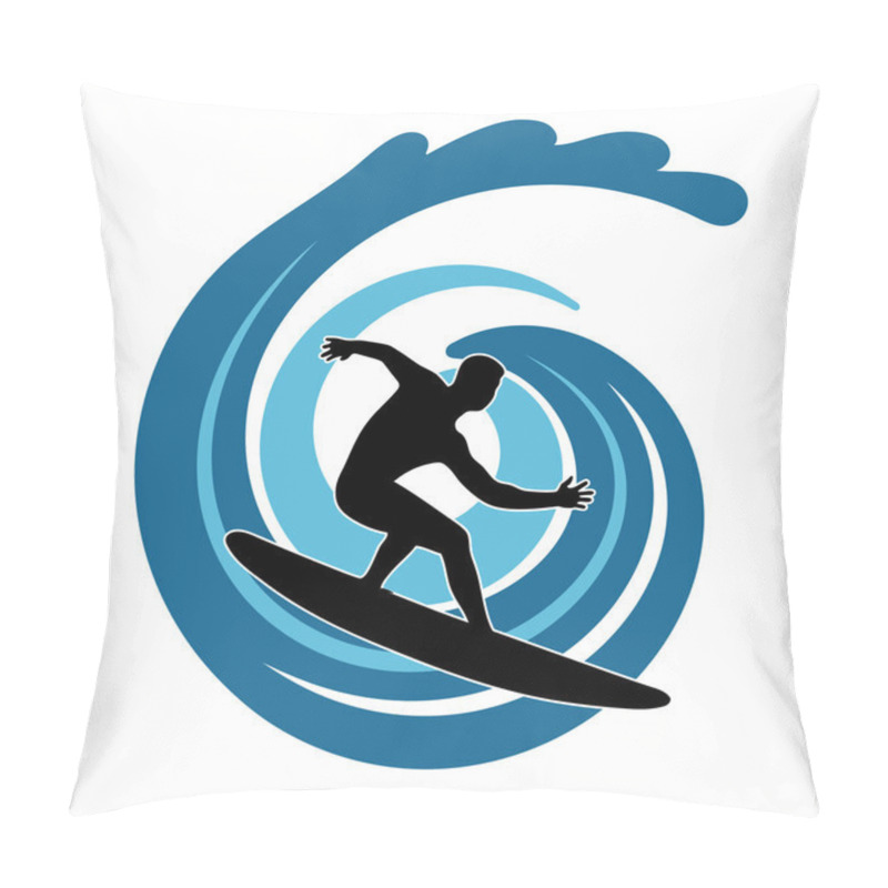 Personality  Surfer On Waves Pillow Covers