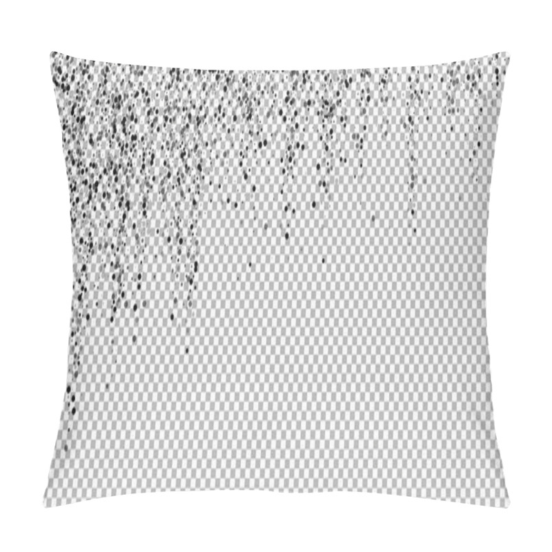 Personality  Scattered Dense Balck Dots. Dark Points Dispersion Pillow Covers