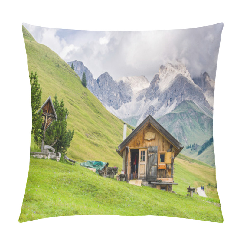 Personality  Fuciade Valley In The Dolomites Pillow Covers