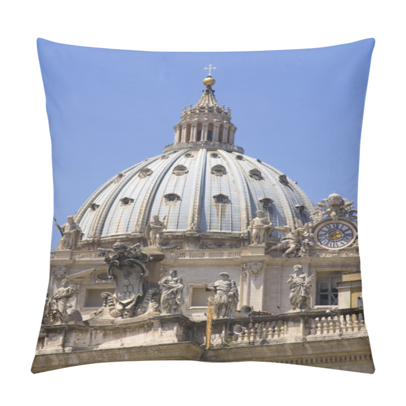 Personality  A Dome Of The St. Petr's Basilica In Vatican City Pillow Covers