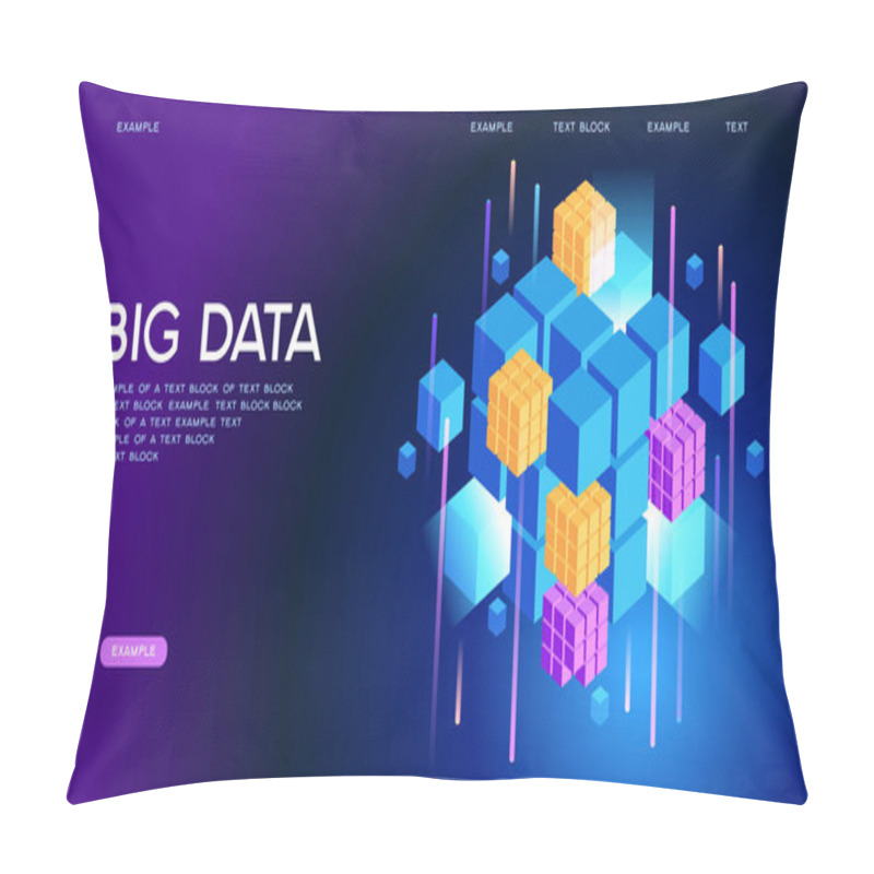 Personality  Big Data Web Banner Pillow Covers