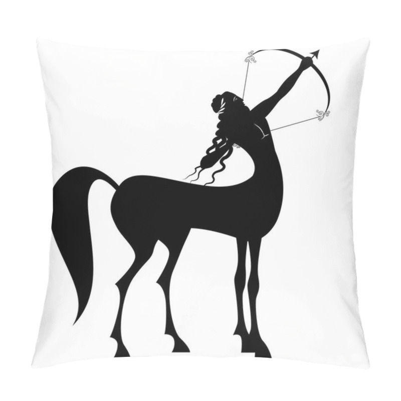 Personality  Zodiac In The Style Of Ancient Greece. Sagittarius.  Pillow Covers