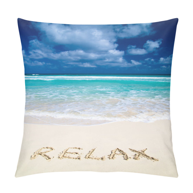 Personality  Relax On Beach Pillow Covers