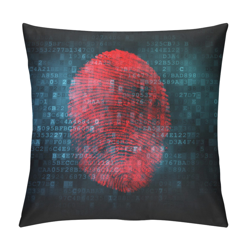 Personality  Fingerprint On Digital Screen Pillow Covers