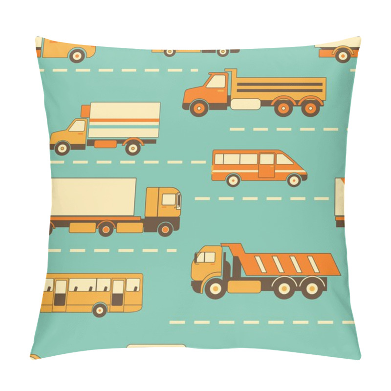 Personality  Truck Seamless Background Pillow Covers