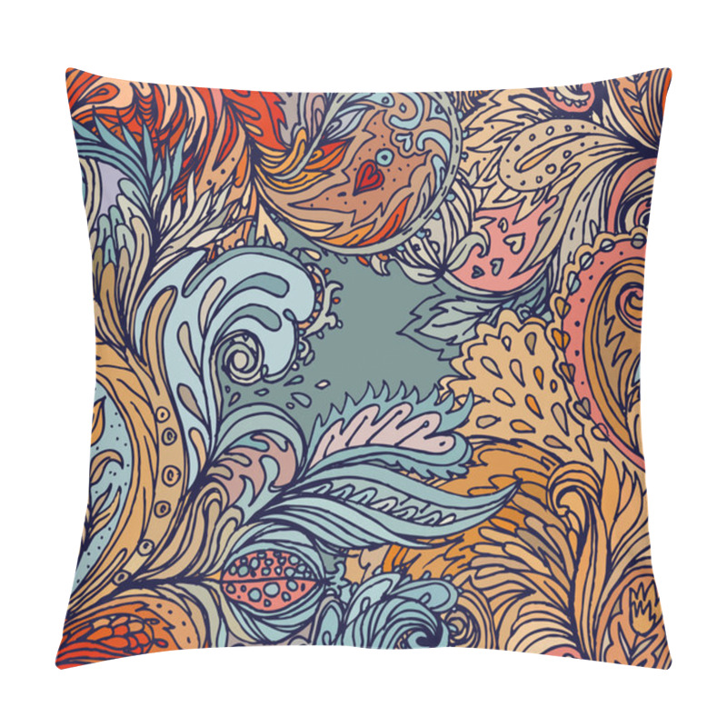 Personality  Floral Paisley Seamless Pattern Pillow Covers